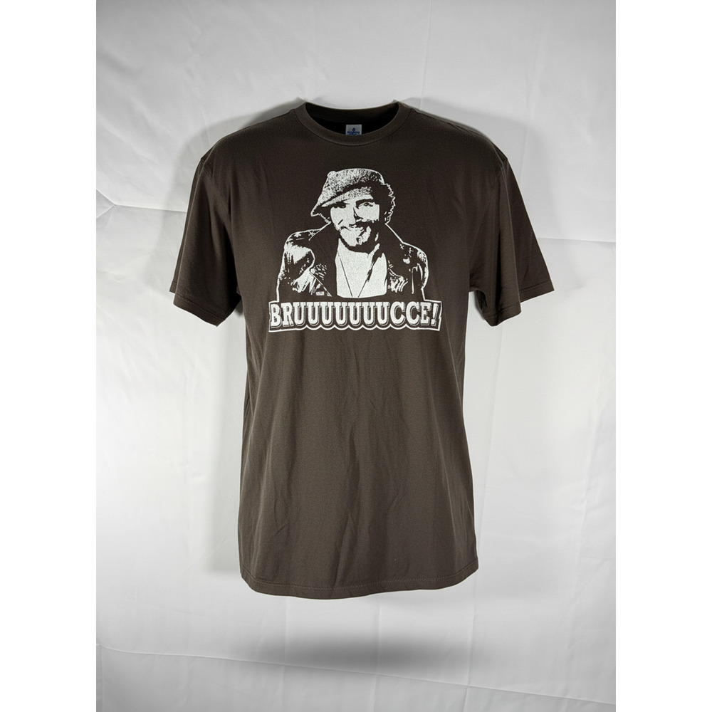 Solid Threads BRUUUUUUCCE Bruce Springsteen Graphic Tee Mens XL Brown T Shirt